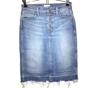 Hudson Knee-Length Jean Skirt